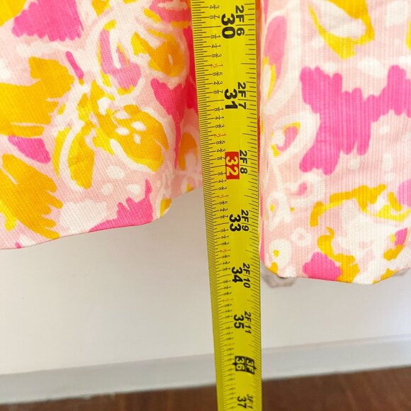 Lilly Pulitzer Lenore A-Line Cut Out Dress Pink Orange Pockets - Size 0 - Picture 8 of 8